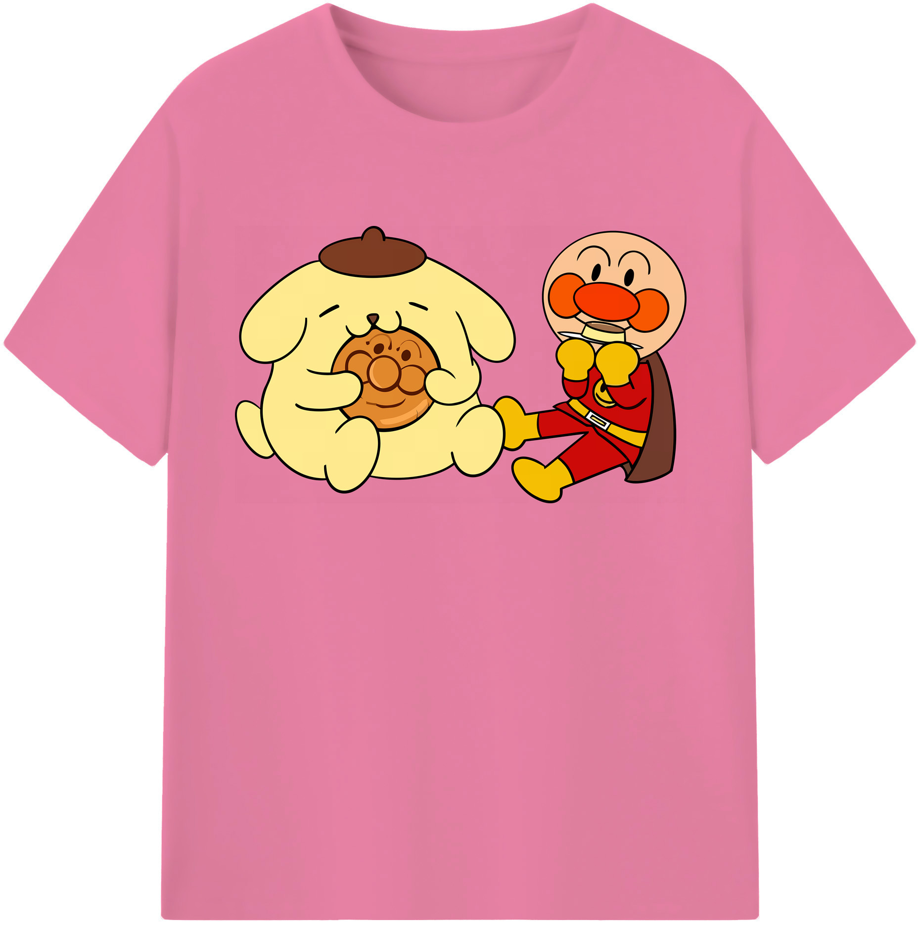 （画像用） アンパンマン Anpanman 綿100％半袖Tシャツ（フロントプリント）